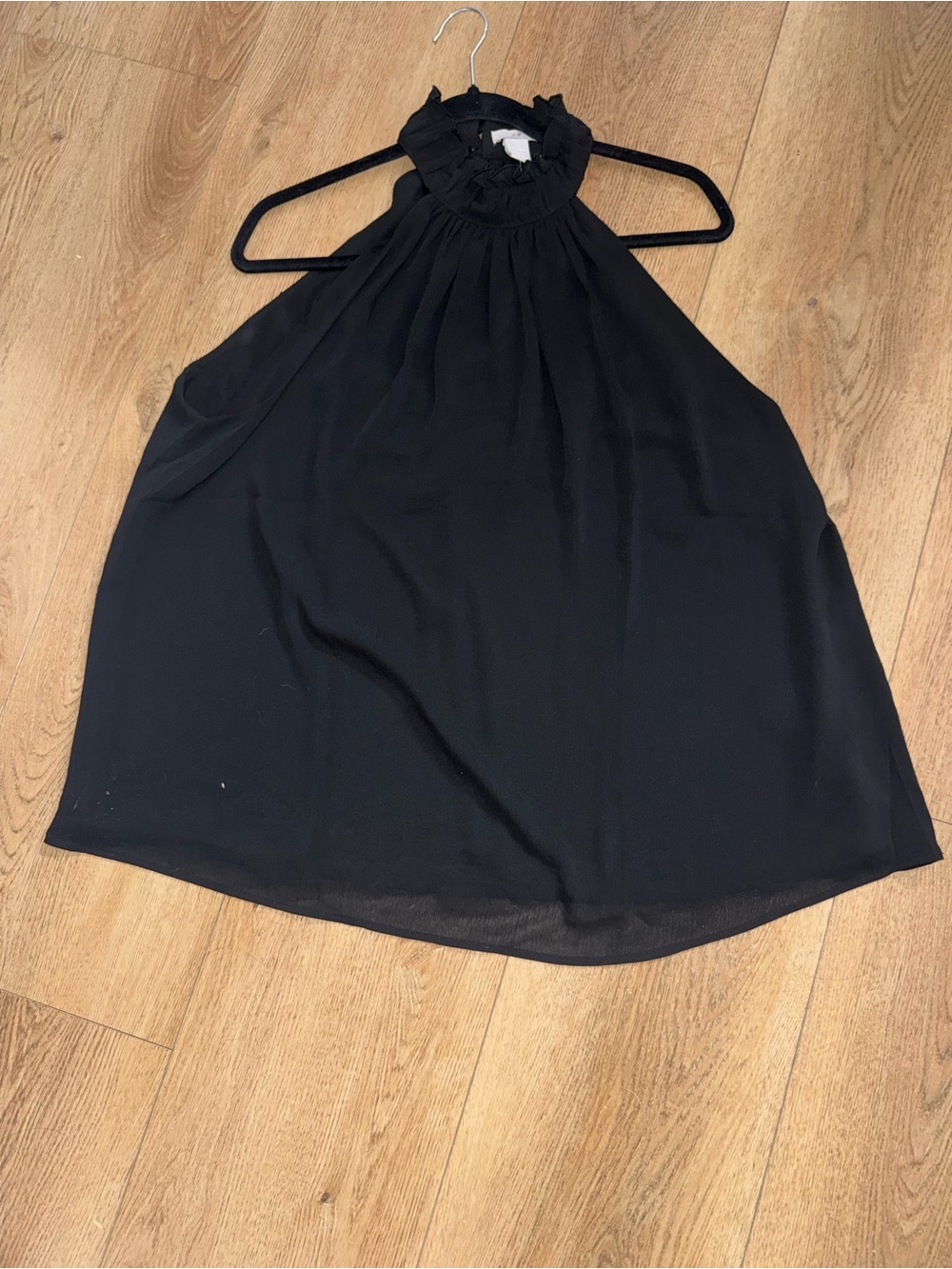 H&M Black Halter Neck Sleeveless Top